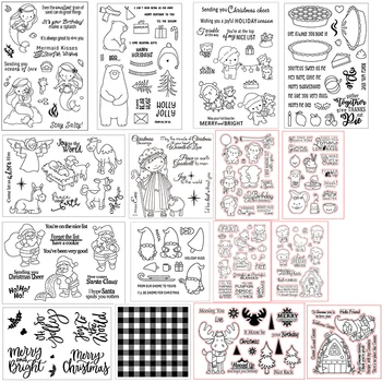 

Merry Christmas Winter Clear Stamps coordinate Metal Cutting Dies Stencil DIY Scrapbooking Decorative Embossing Cutting 2019