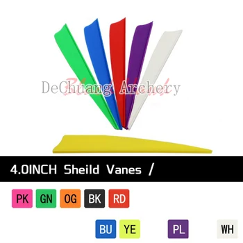 

36pcs 4"Arrow Vanes Plastic vane Fletching freedom match color for DIY arrow archery bow
