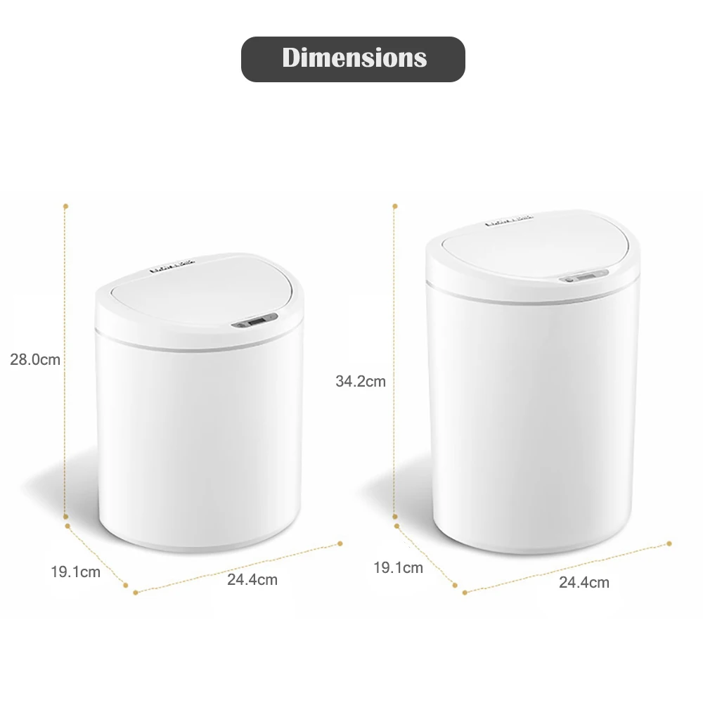 Xiaomi NINESTARS Интеллектуальная Индукционная мусорная корзина для кухни гостиной ванной Автоматический Инфракрасный датчик движения мусорное ведро