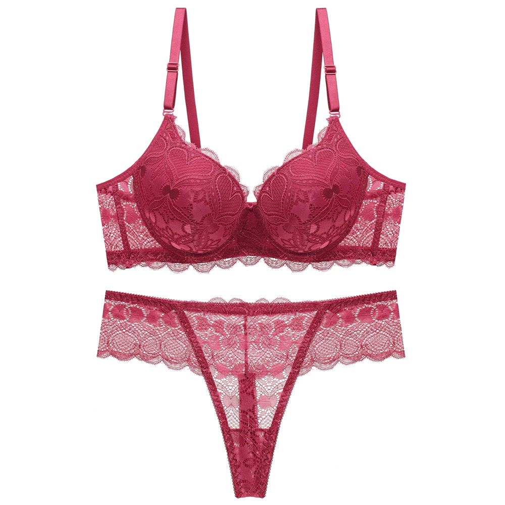 sexy bra and panty set sexy push up adjustable lace underwear accept supernumerary breast bra thickening bra thong set high quality lingerie set panty sets