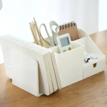 

1Pcs ABS Office Organizer Storage Pen Pencil Holder Supplies Stationery Storage Box Desktop Sundries I2O0