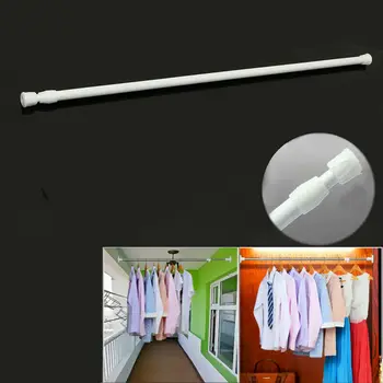

Adjustable Retractable Shower Curtain Hanging Rod Bathroom Window Tension Pole