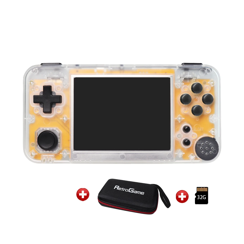 GKD 350H - GameKiddy RG350 H IPS Retro Games Video Game Console PS1 game 3.5inch Portable Games RG350H