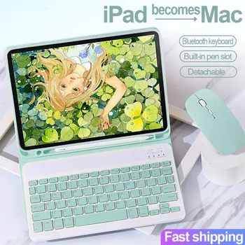 

For iPad Pro 12.9 Case 2020 2018 Bluetooth Keyboard Mouse For ipad pro 11 cases with keyboard Smart Leather Funda Coque COVER