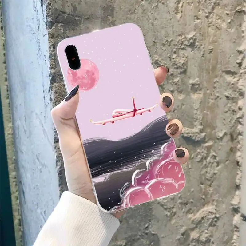 TOPLBPCS самолета fly путешествия in the Sky кейс для телефона чехол iPhone 8 7 6 6S Plus X 5S SE 2020 XR 11