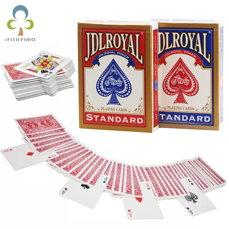 Newest Jdlroyal Poker Red/Blue Regular Playing Cards Standard Sealed Decks Magic Tricks Magice ZXH | Спорт и развлечения