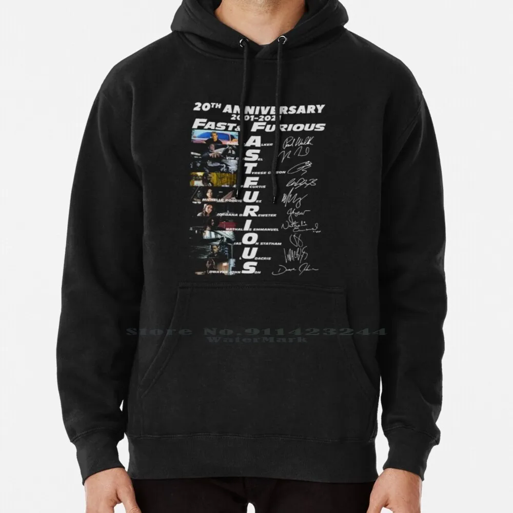 20Th Anniversary 2001 2021 Fast Furious Signs Felpa Con Cappuccio Maglione 6Xl Cotton 20Th Anniversary 2001 2021 Fast Furious Signs