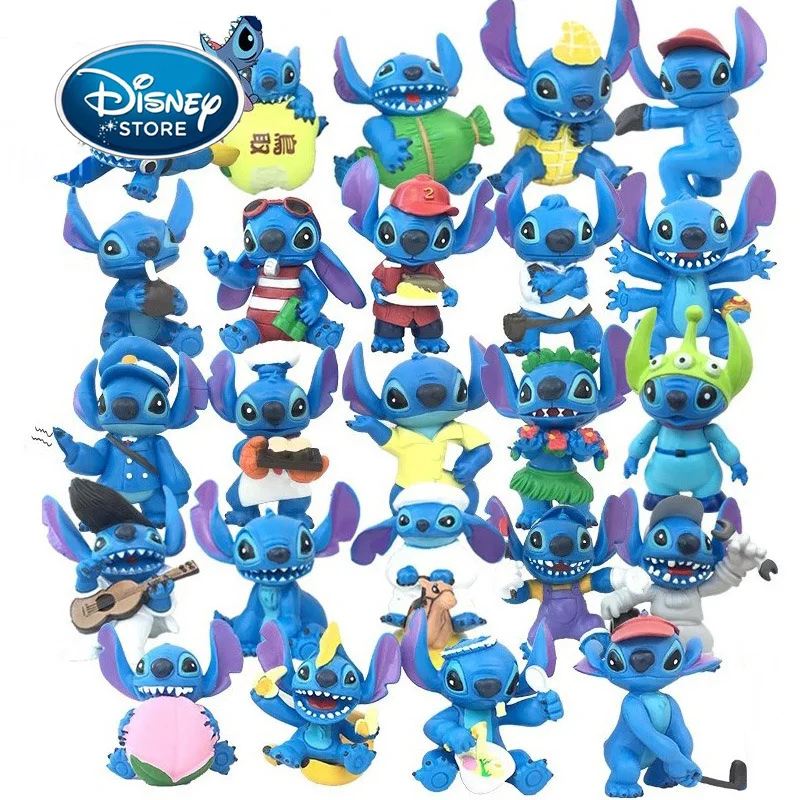 cute lilo&stitch eating cosplay PVC figure figures set of 8pcs toy dolls new 
