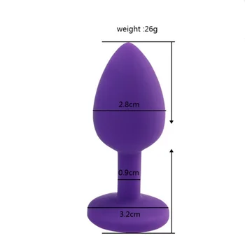 Silicone Anal Plug Butt Plug Anal Dildo Sex Toys Ass Prostate Massager Vagina Masturbate For Woman Man Adult Product No Vibrator 4