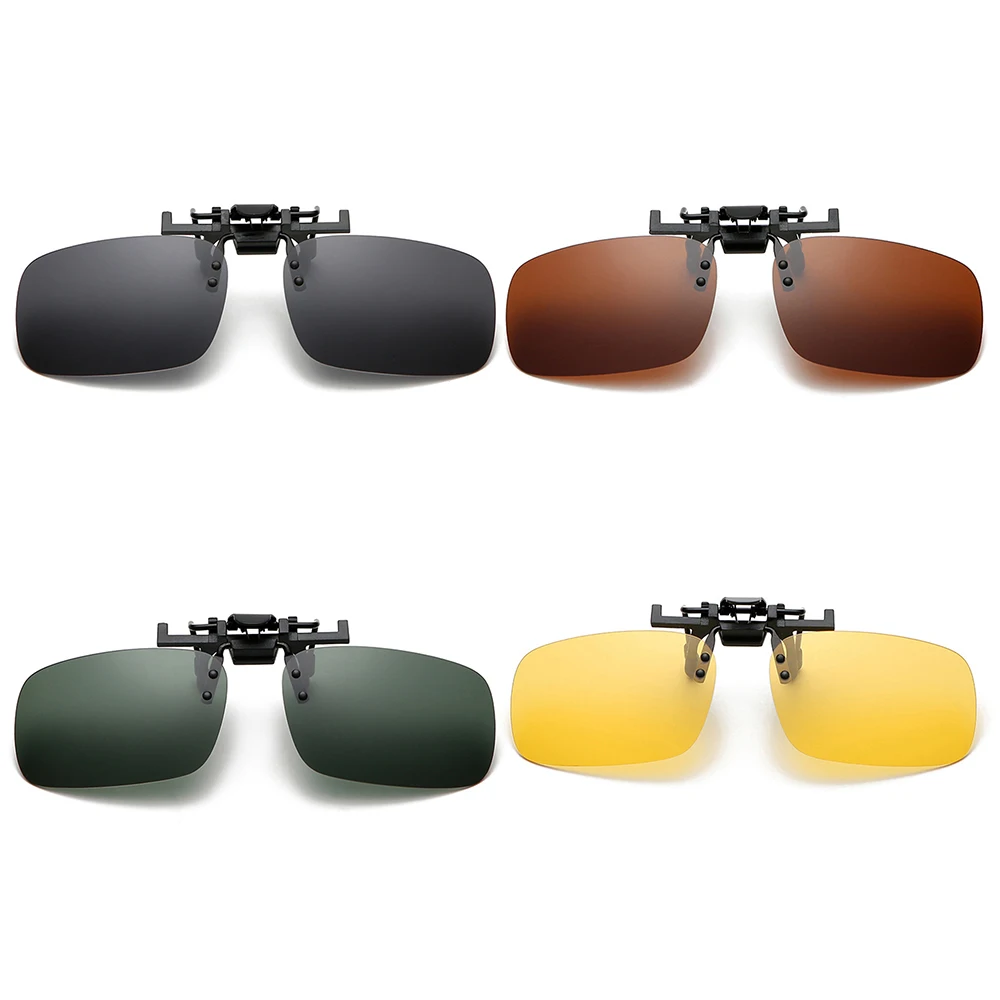 

Men Car Driver Goggles Anti-UVA Polarized Sun Glasses Driving Night Vision Lens Clip On Sunglasses Interior Accessories Hot