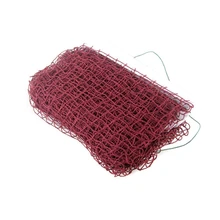 Стандартная профессиональная тренировочная квадратная сетка плетеная сетка для бадминтона темно-красный