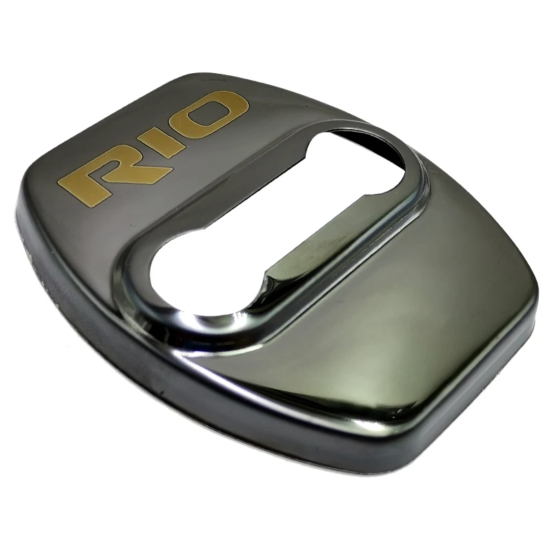 FLYJ 4PCS Car Door Lock cover Protect Buckle Latch Stop Anti Rust Car accessories interior For KIA RIO 3 4 Car sticker