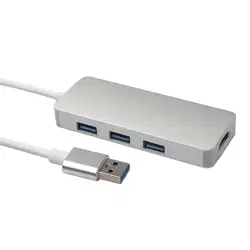 Новинка; высококачественные Алюминий usb-концентратор, адаптер 4-в-1 USB3.0 к HDMI 3-Порты и разъёмы концентратор мульти-Функция расширитель