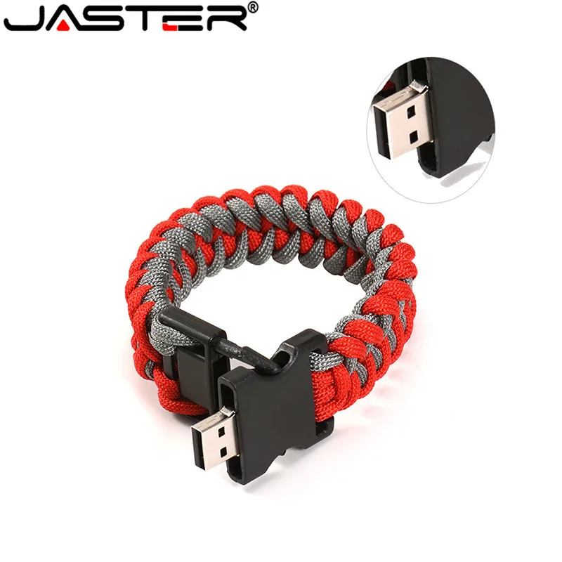 Nylon Braided Bracelets USB flash drive Pen drive Outside U disk Bracelets U stick 4GB 8GB 16GB 32GB 64GB 128GB External Storage
