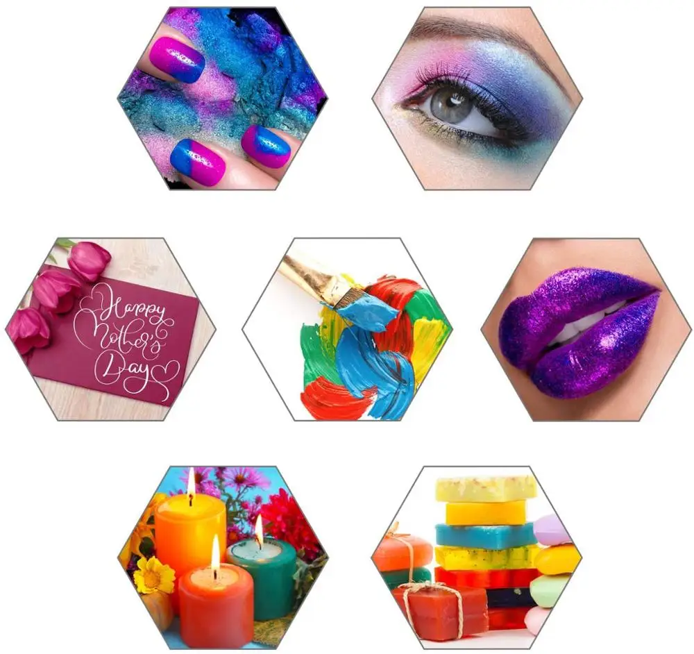10g Mica Powder Epoxy Resin Dye Pearl Pigment Natural Mica Mineral Handmade Soap Coloring Powder for Soap Making Cosmetics