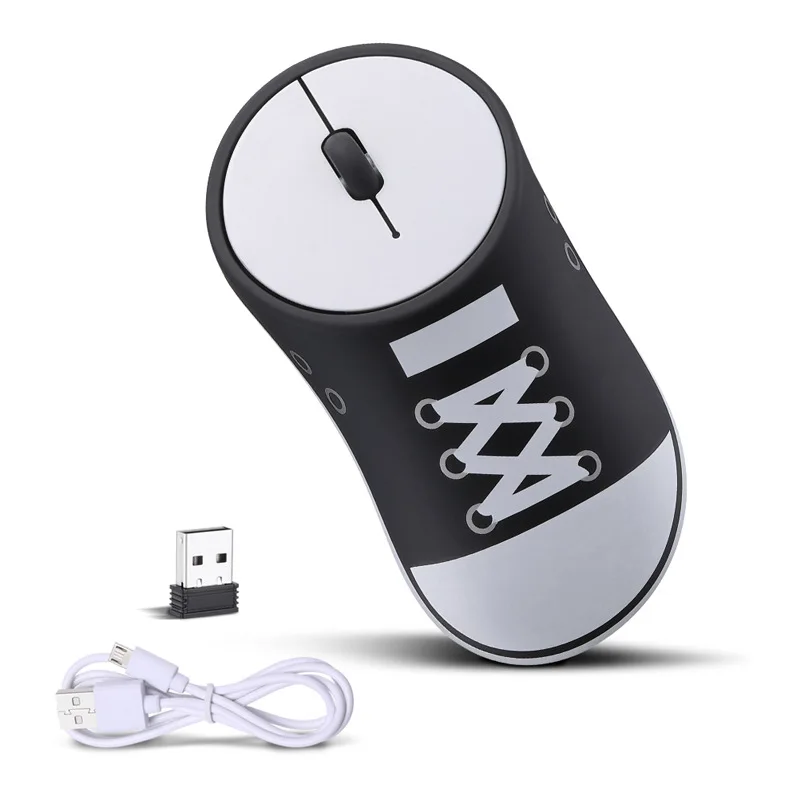 

Fanshu Rechargeable Wireless Canvas Shoes 2.4G Vertical PC Mouse Overwatch Gaming USB Ergonomic Mause for Xiaomi Huawei Laptop