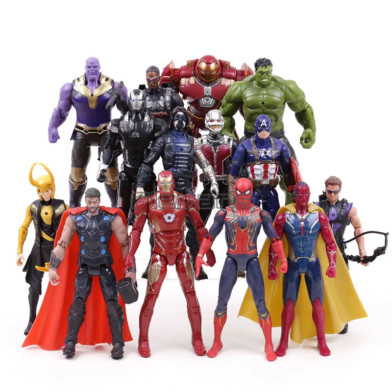 Экшн фигурки Marvel Мстители 3 война бесконечности танос Железный человек Капитан