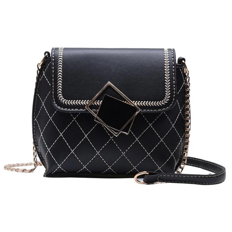 New Arrivals Women Shoulder Bags Chain Strap Crossbody Bags for Women Messenger Bags Plaid Ladies Handbag