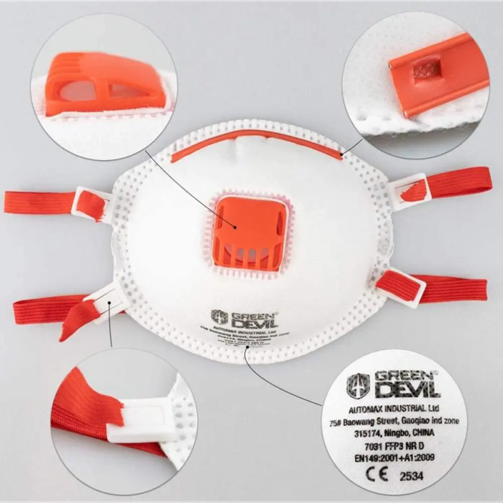 

1/6/10/20pcs Dust Mask Particulate Respirator FFP3 Level Anti-fog PM2.5 Protective Mask Dustproof Kitchen Working Safety Masks