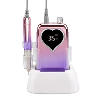 Professional 35000RPM Brushless Portable Rechargeable Cordless Desktop E File Manicure Pedicure Electric Nail Drill Machine 2