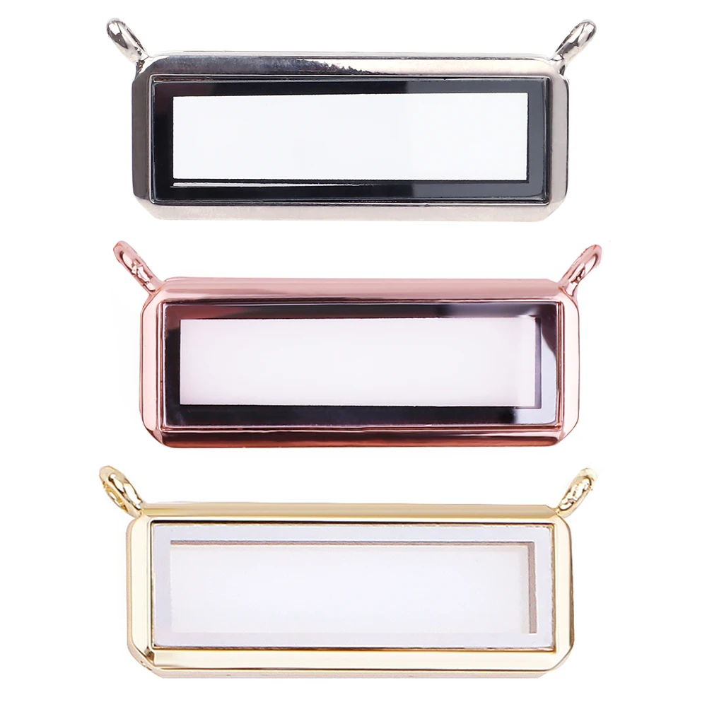 10 шт. Горизонтальный Прямоугольный плавающий медальон из сплава | Украшения и