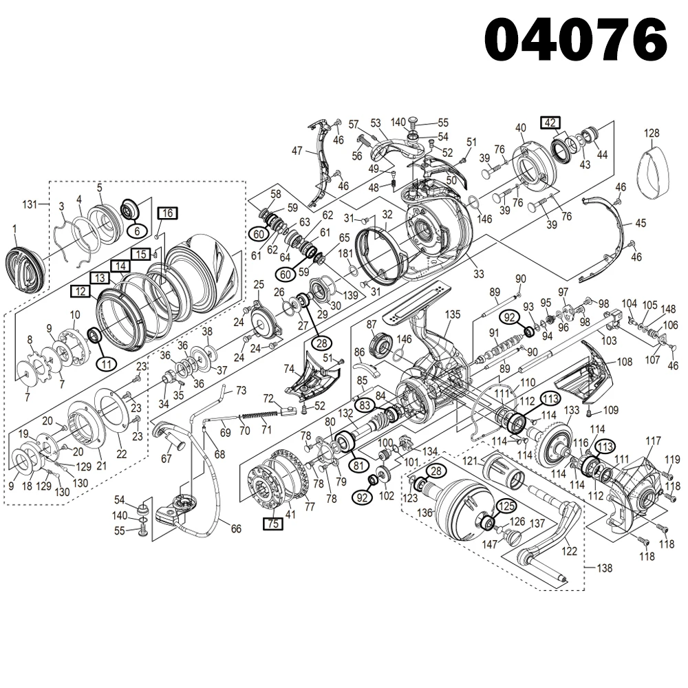 Fishing Reel Stainless Steel Ball Bearings Kit For Shimano 20 Stella Sw  5000hg 5000xg 04075 04076 Spinning Reels Bearing Kits - Bicycle Bearings -  AliExpress