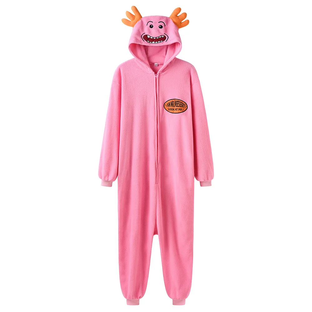 Pyjama Une Pièce Lapin Adulte - Costume Cosplay Animal, Capuche, Doux Et Chaud - Pour Soirée Pyjama, Halloween, Noël, Déguisement
