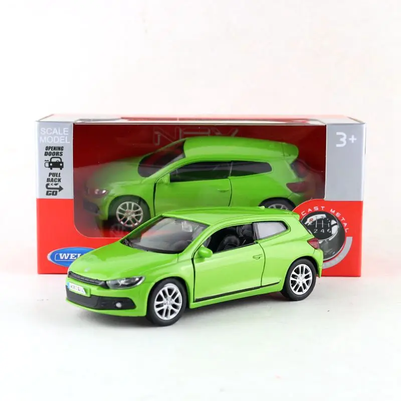 Welly DieCast Metal Model/1:36 Scale/Volkswagen Sciropcco Racing Toy/Pull Back Educational Collection/Gift For Children |