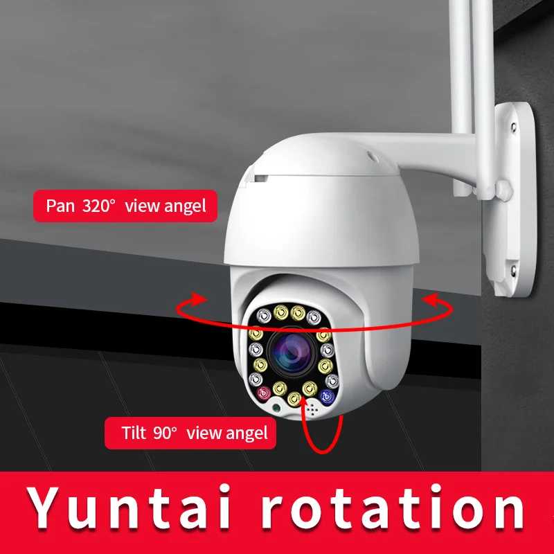 1080P Водонепроницаемая PTZ камера, беспроводная Ip камера, WiFi, уличная, 3MP, WiFi, домашняя, скоростная, купольная, IR, камера для видеонаблюдения, домашняя камера CM. P05
