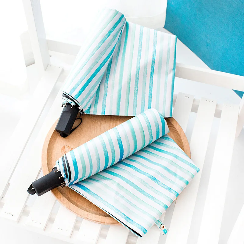 

Parasol UV-Protection Sun-resistant Adult Simple Vinyl Tri-Fold Rain Or Shine Dual Purpose Umbrella MORI Series Students Parasol