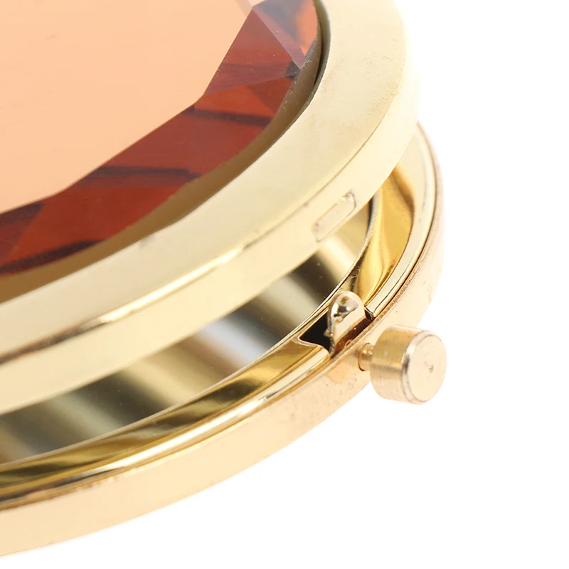 1 шт портативное компактное косметическое зеркальце роскошное круглое Хрустальное индивидуальное складное зеркало