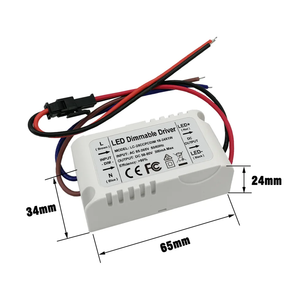 Светодиодный драйвер с регулируемой яркостью 18 24x1W 20 21 22 24 Вт трансформаторы для
