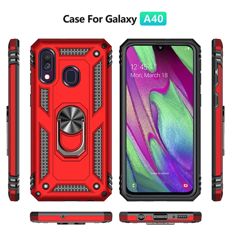for Samsung Galaxy A40 Case Armor Military Shockproof Magnet Car Holder Cover for Samsung A40 Case for Samsung A 40 H24649cc42c0446619fb92ead5628e2f2t