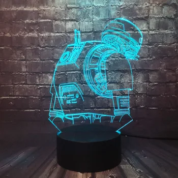 

Star Wars Theme Comic Movie BB8 transformation house Night Light 3D Optical LED Table Lamp With 7 Color Change Holiday Kids Toy