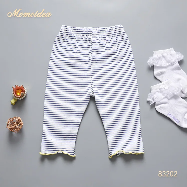 Momoidea/детская одежда; Новинка года; Летние Стильные брюки для девочек с подсолнухами; универсальные детские брюки