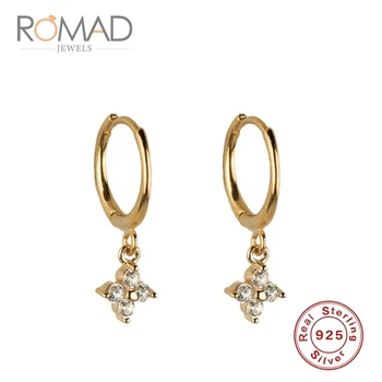 

New Women INS Style S925 Silver Dropping Earrings Gold/Silver Color Luxury Temperament Wild Earrings For Female Gifts