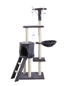 

Stable Cat Climbing Frame Nest Cat Tree Integrated Grasping Column Small Tongtianzhu Castle Durable Solid Wood Diving Platform