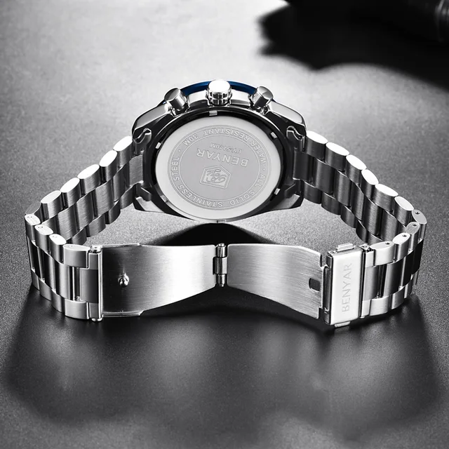New BENYAR Wristwatch Mens 2022 Quartz Chronograph Mens Watches Top Brand Luxury Fashion Military Watch Men Clock Zegarki Meskie 5
