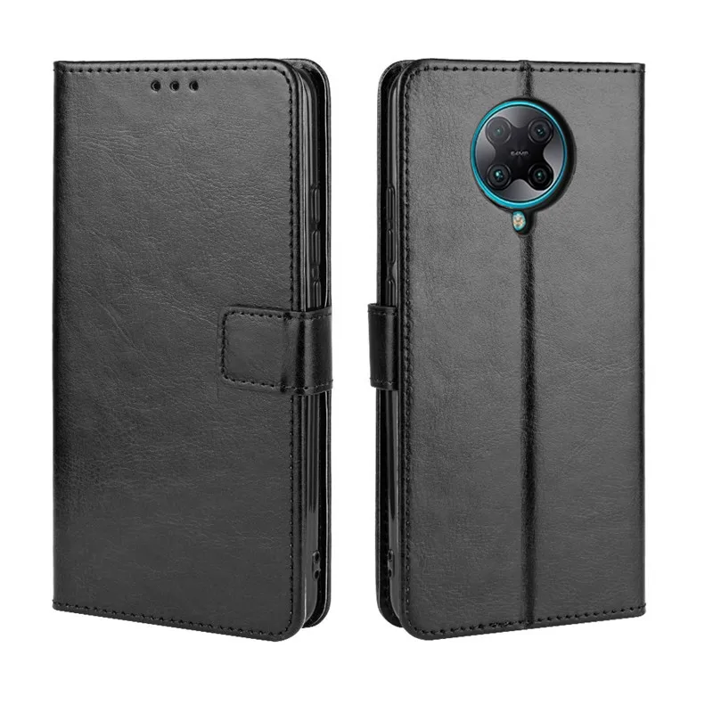 Роскошный чехол подставка pocophone f2 pro Para Для Xiaomi poco с ремешком и карманом для карт