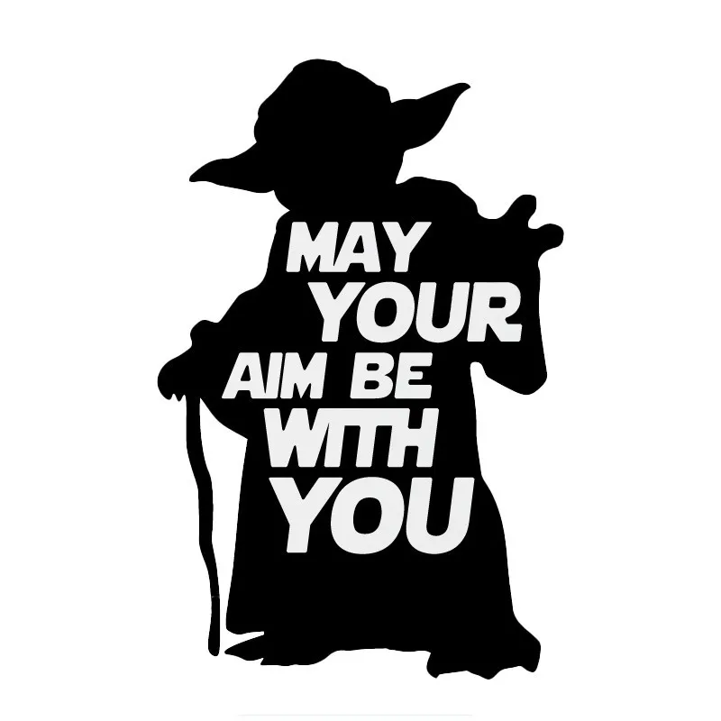 

Personality May Your Aim Be with You Anime Characters Car Sticker and Decal Fuuny Bumper Window Cover Scratches Accessories PVC