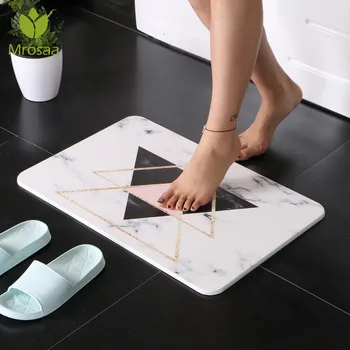 

35*45cm Diatomite Bath Mats Non Slip Fast Drying Bathroom Carpet Rug Easy Clean Hard Shower Mat Floor Foot Mat for Toilet