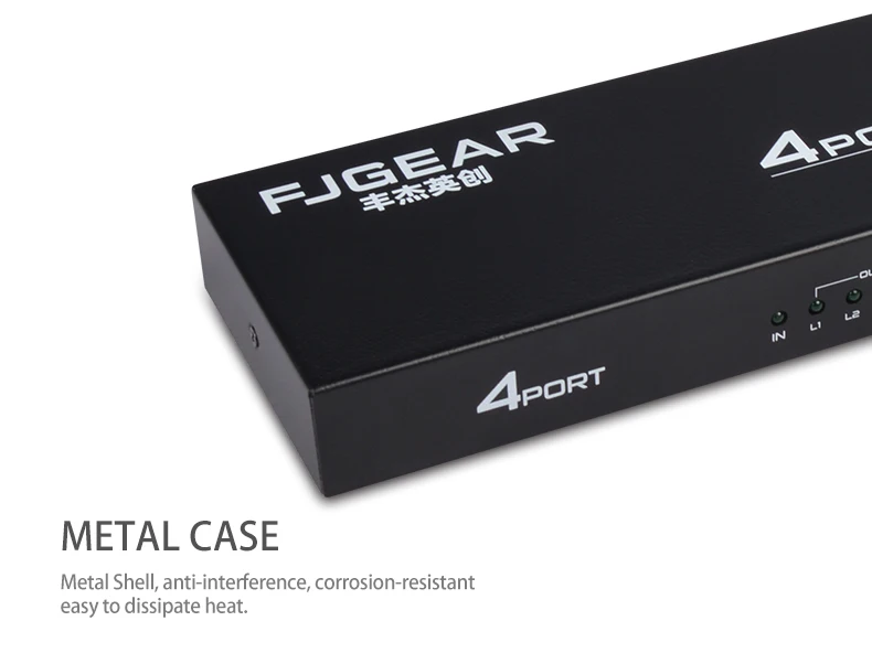 Разветвитель dvi diveo 1x4 разветвитель DVI 1 in 4 out разветвитель DVI Divisor 1 to 4 Поддержка 1920x1200 до 1080P с питанием DC5V