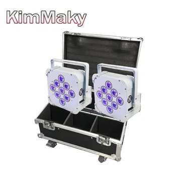 

6 light maky LED Uplights For Wedding Party Wireless DMX LED Slim Par 12x18 Battery Powered Wireless DMX IRC par light