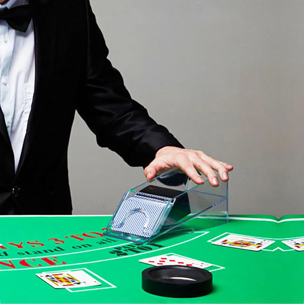 Blackjack прозрачная легкая обувь 1 4 деки казино покерный дилер игровые карты
