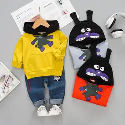 Комплекты одежды для маленьких мальчиков из 2 предметов 2019 г. Комплекты для мальчиков и девочек с героями мультфильмов Лидер продаж