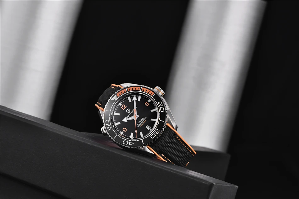 PAGANI DESIGN Men's Automatic Mechanical Watch Ceramic Bezel 100M Waterproof NH35A Movement Luxury Sapphire Glass Watch for Men