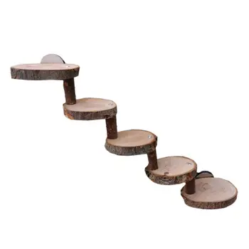 

Wooden Ladder Hamster Small Pets Chewing Toys for Sugar Glider Mouse Chinchilla Rat Gerbil and Dwarf Hamster Wooden Cage