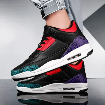 

Men Basketball Shoes Athletic Men Sneakers Street Trainers Sports Jordan Shoes Outdoor Tenis Classic Air Sole Basketball Shoes