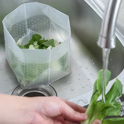 sponge gadget kitchen strainers basket hole drainer vegetables Portable kitchen drains organizer cocina home improvement YQ50