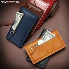 Модный кожаный чехол на молнии с отделением для карт для iPhone 11 Pro Max, роскошный флип-чехол-бумажник для iPhone 6, 6s, 7, 8 Plus, чехол для телефона Etui Funda